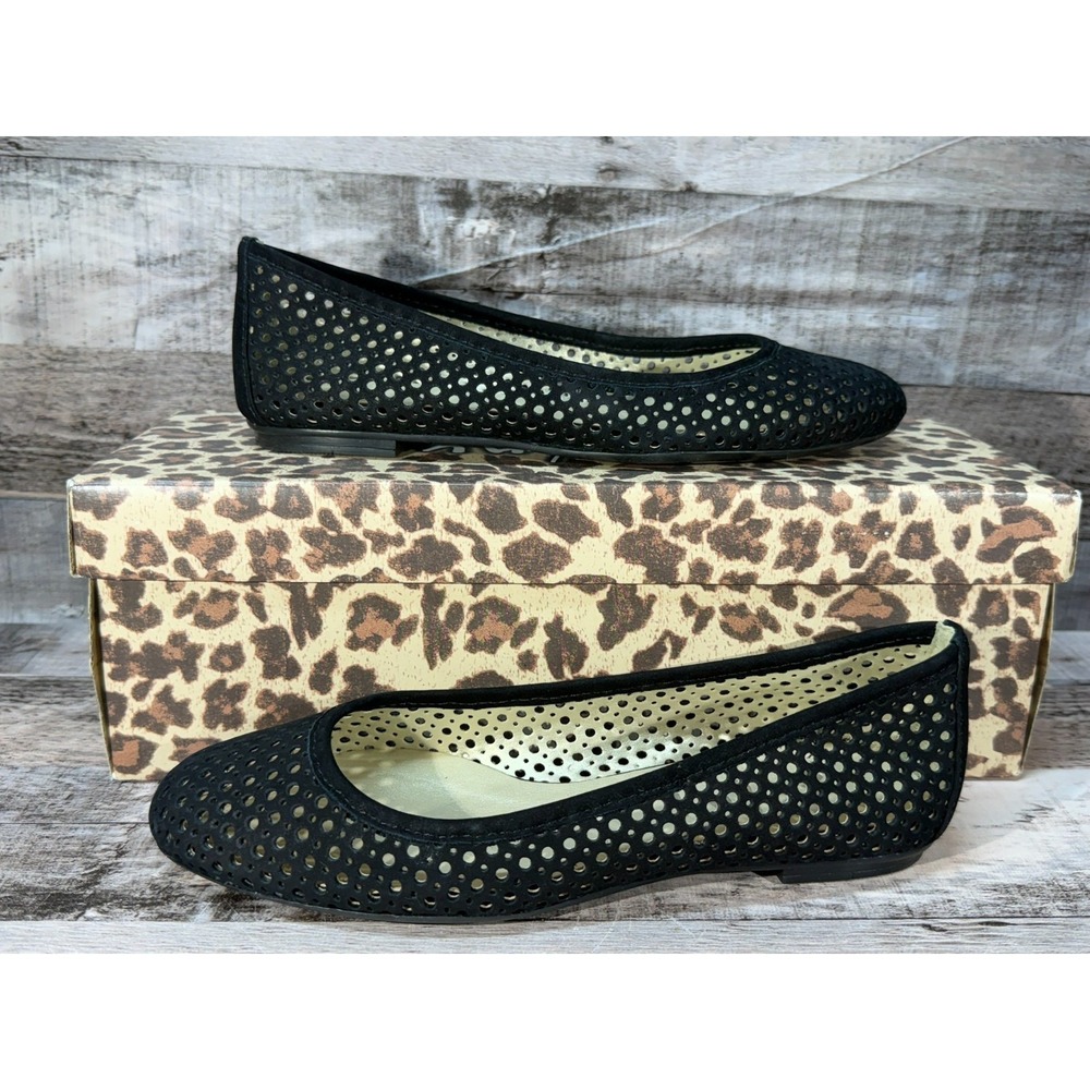 New with Box FS/NY League Nubuck Women Slide Shoe Black nubu Size 5